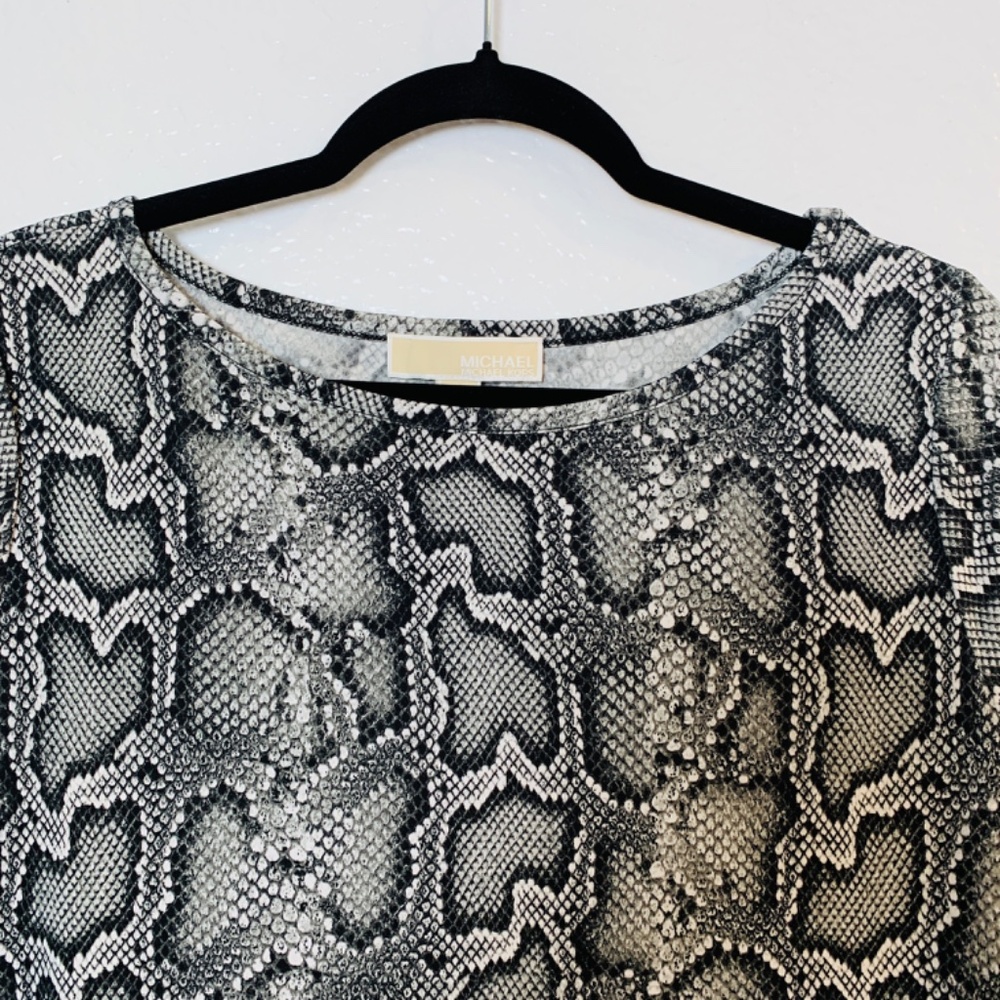 MICHAEL Michael Kors Sheath Dress Large Animal Snake Reptile Print - Picture 2 of 11